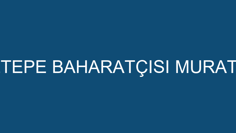 MALTEPE BAHARATÇISI MURAT ÇİT