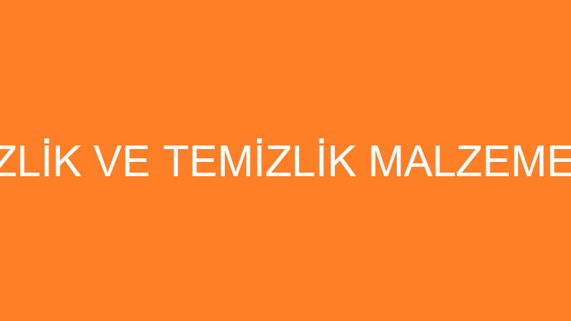 YASMİNA TEMİZLİK VE TEMİZLİK MALZEMELERİ SATIŞI AP