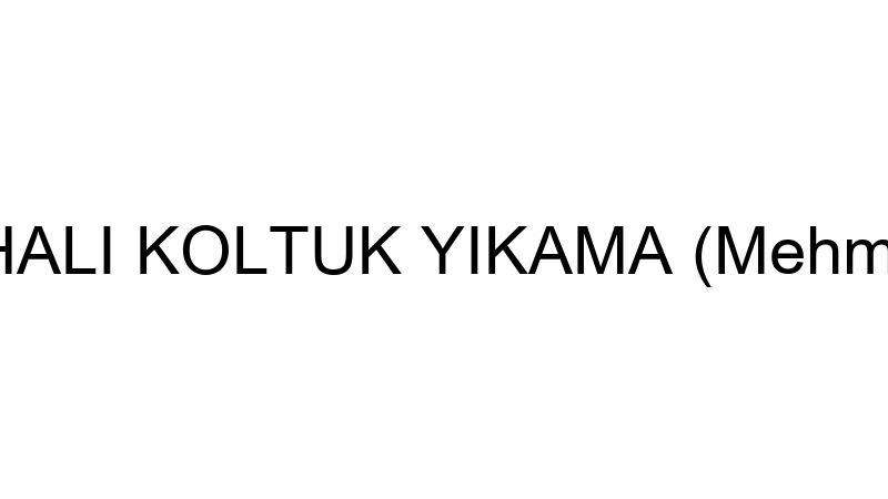 ÖZDEMİR HALI KOLTUK YIKAMA (Mehmet Özdemir)