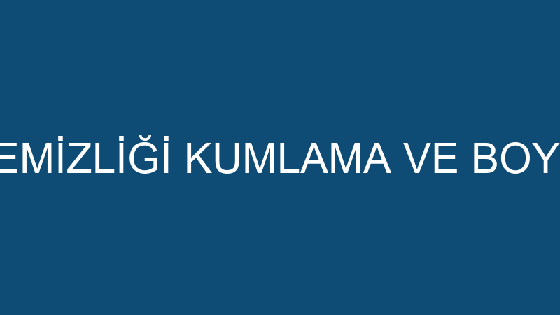 YILDIZ TANK TEMİZLİĞİ KUMLAMA VE BOYA (Osman Ülger