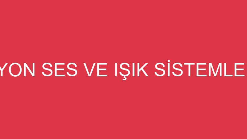 U22 PRODÜKSİYON SES VE IŞIK SİSTEMLERİ KİRALAMA Hİ