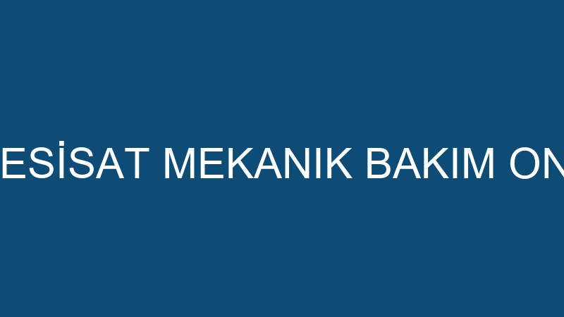 BMİ TESİSAT MEKANIK BAKIM ONARIM