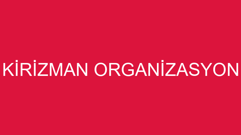 HALE KİRİZMAN KİRİZMAN ORGANİZASYON VE ANİMASYON