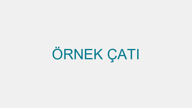 ÖRNEK ÇATI