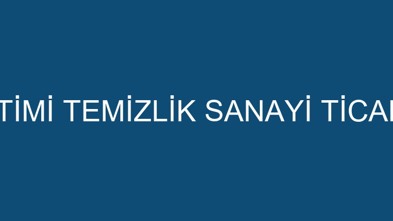 3B SİTE YÖNETİMİ TEMİZLİK SANAYİ TİCARET LİMİTED Ş
