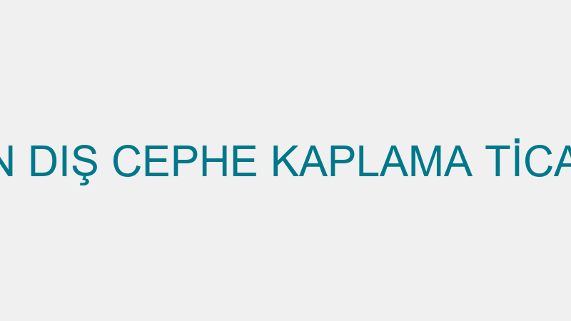 KDR İZOLASYON DIŞ CEPHE KAPLAMA TİCARET LİMİTED Şİ