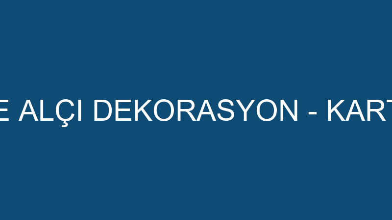 ÜMRANİYE ALÇI DEKORASYON - KARTONPİYER