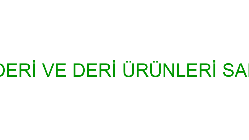 GÜLAÇ ÇANTA DERİ VE DERİ ÜRÜNLERİ SANAYİ VE TİCARE