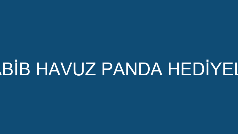 HABİB HAVUZ PANDA HEDİYELİK
