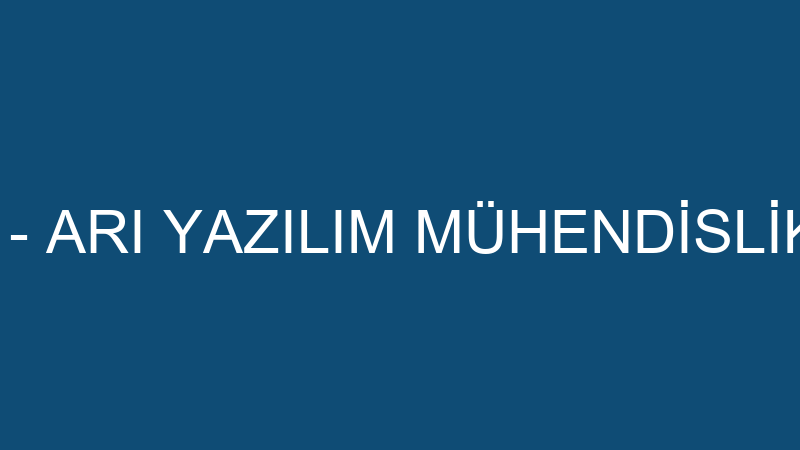 ARI KİTAP EVİ - ARI YAZILIM MÜHENDİSLİK MOBİLYA YÖ