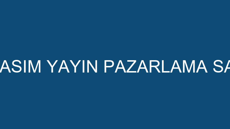 TEKLİF KİTAP BASIM YAYIN PAZARLAMA SANAYİ VE TİCAR