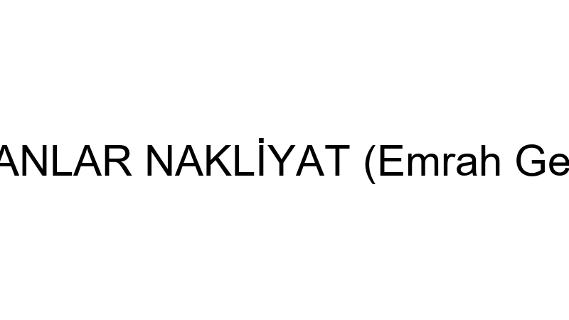 ERCANLAR NAKLİYAT (Emrah Gergöy)