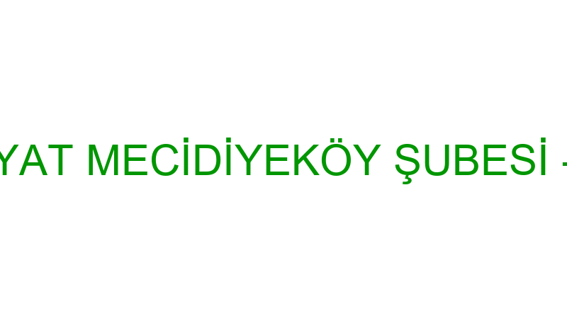 AKDENİZ NAKLİYAT MECİDİYEKÖY ŞUBESİ - AKDENİZ NAKL