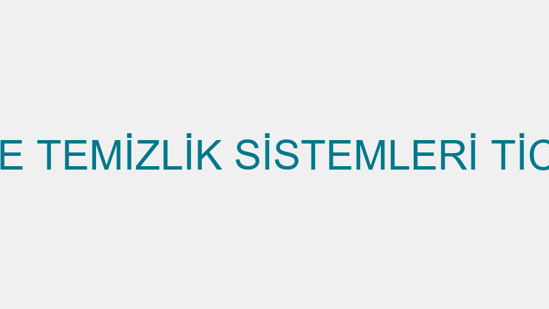 DCT DIŞ CEPHE TEMİZLİK SİSTEMLERİ TİCARET LİMİTED