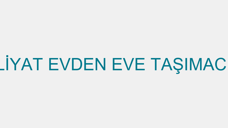 KARAHAN NAKLİYAT EVDEN EVE TAŞIMACILIK (Harun Kara