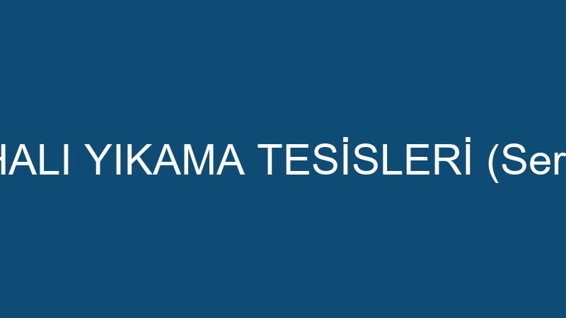 BAŞKENT HALI YIKAMA TESİSLERİ (Serhat Gamsız)