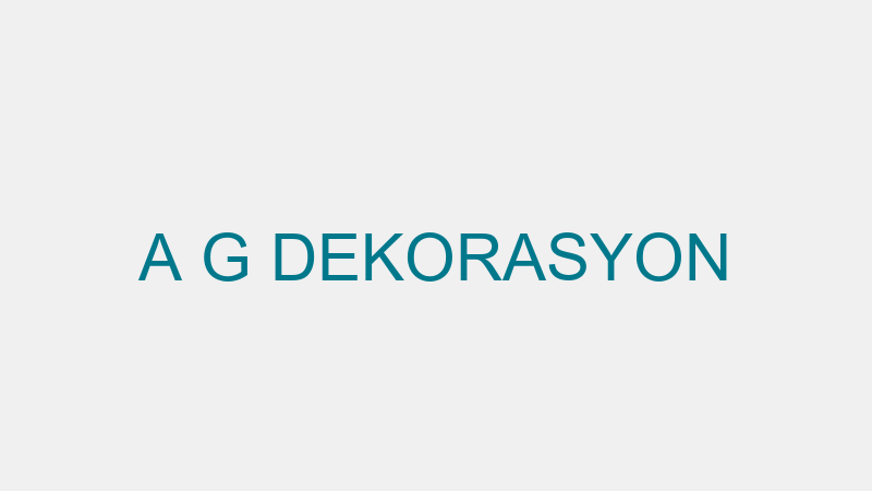 A G DEKORASYON