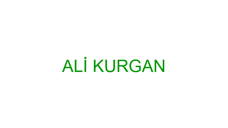 ALİ KURGAN