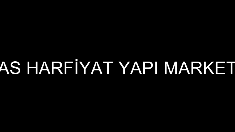 AS HARFİYAT YAPI MARKET