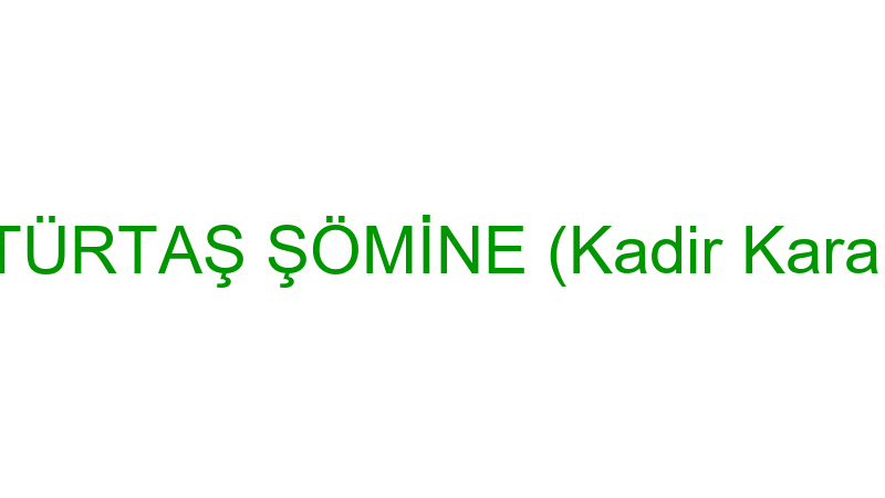 TÜRTAŞ ŞÖMİNE (Kadir Kara)