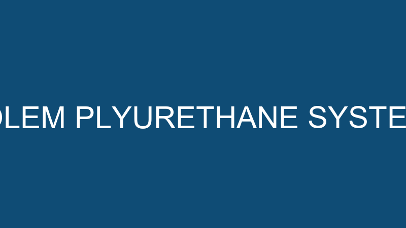 İZOLEM PLYURETHANE SYSTEMS
