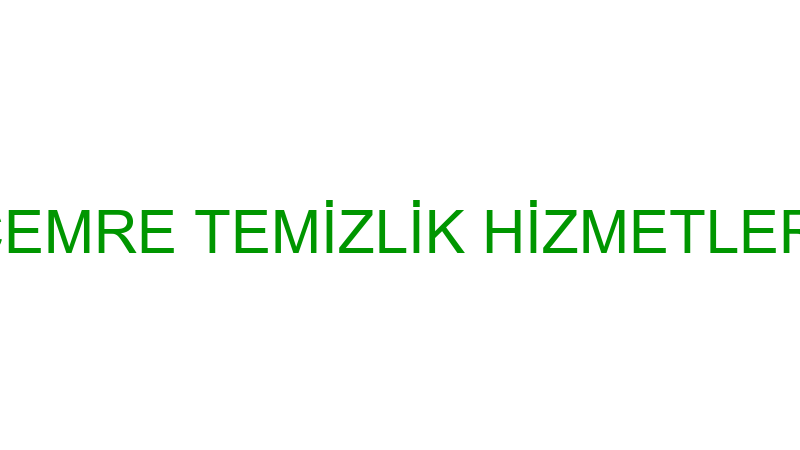 CEMRE TEMİZLİK HİZMETLERİ
