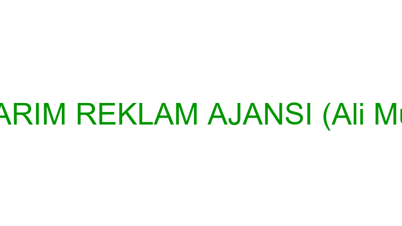 CANLI TASARIM REKLAM AJANSI (Ali Murat Özman)