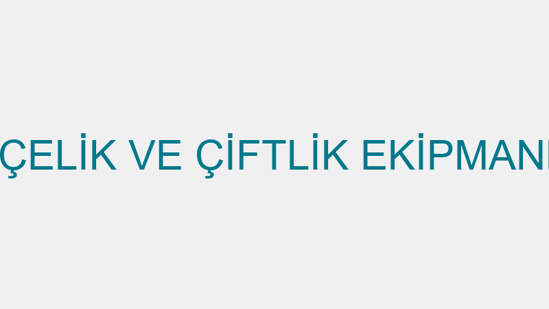 MESS MAKİNA ÇELİK VE ÇİFTLİK EKİPMANLARI SANAYİ Tİ