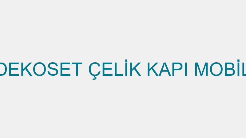 Torun Kapı - Dekoset Çeli̇k Kapı Mobi̇lya San.ti̇c.lt logosu