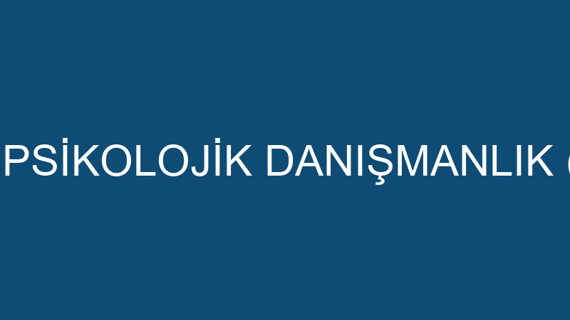BİŞEY SEANS PSİKOLOJİK DANIŞMANLIK (Yusuf Karataş)