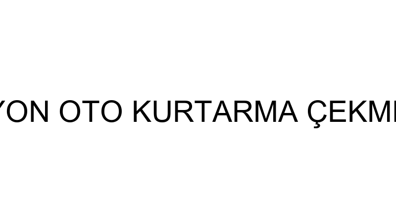 ÇAYCUMA EMİSYON OTO KURTARMA ÇEKME ÇEKİCİ - CELAL