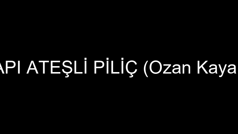 TOPKAPI ATEŞLİ PİLİÇ (Ozan Kaya Turan)