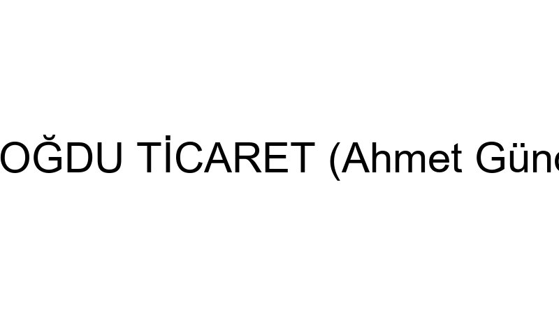 GÜNDOĞDU TİCARET (Ahmet Gündoğdu)