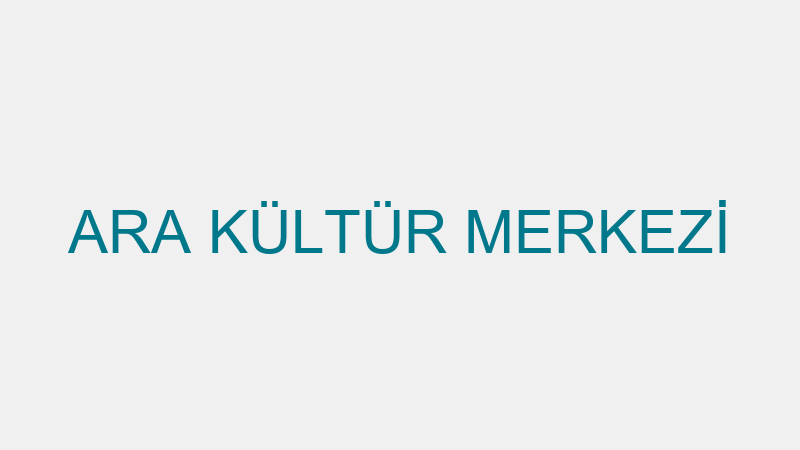 Ara Kültür Merkezi̇ logosu