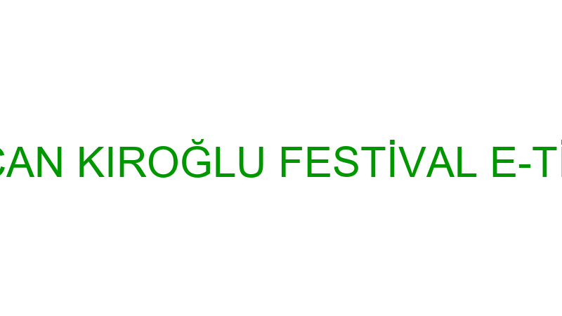 EYÜP CAN KIROĞLU FESTİVAL E-TİCARET
