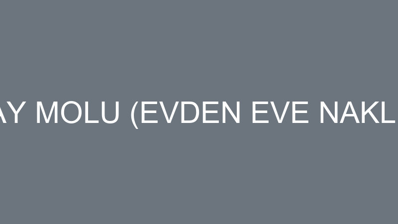 GÜLAY MOLU (EVDEN EVE NAKLİYAT)