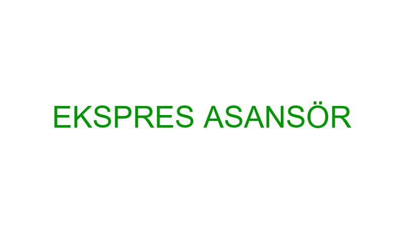 EKSPRES ASANSÖR