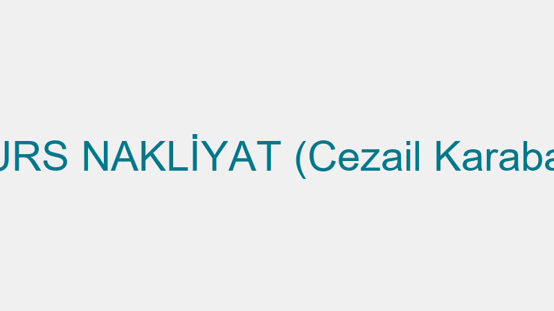 NURS NAKLİYAT (Cezail Karabaş)
