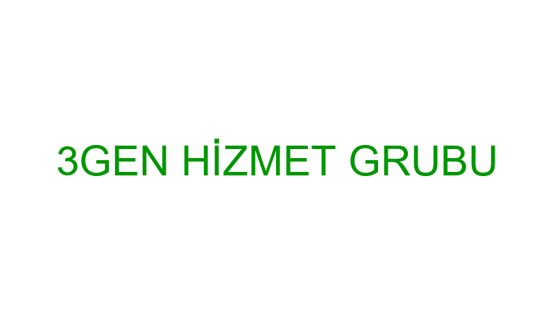 3GEN HİZMET GRUBU