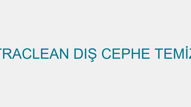 BANU ERDEN - TRACLEAN DIŞ CEPHE TEMİZLİK HİZMETLER