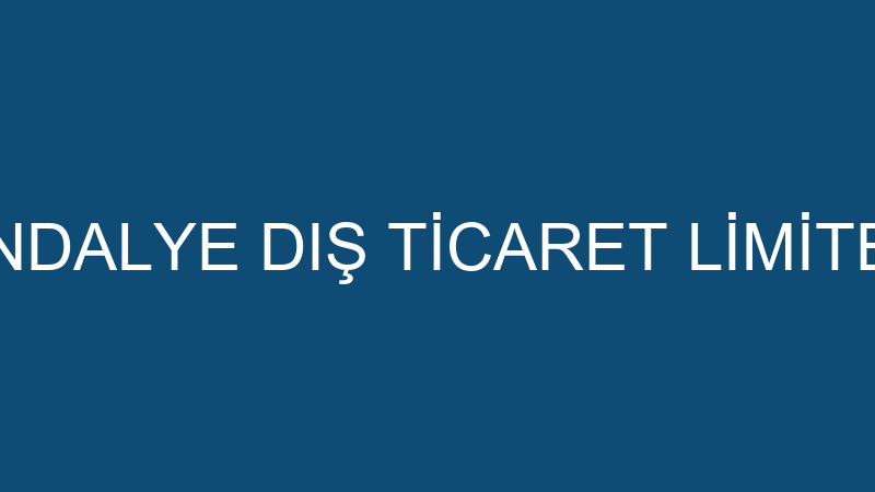 VATAN SANDALYE DIŞ TİCARET LİMİTED ŞİRKETİ