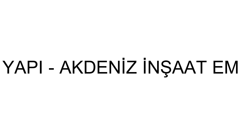 AKDENİZ BOYA YAPI - AKDENİZ İNŞAAT EMLAK BOYA YAPI