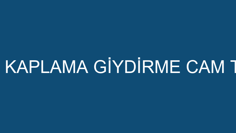 FOLİOCAR ARAÇ KAPLAMA GİYDİRME CAM TİCARET LİMİTED