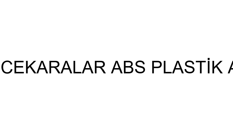 ABS MUTFAK - İNCEKARALAR ABS PLASTİK ALÜMİNYUM DOĞ