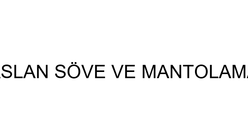 ASLAN SÖVE VE MANTOLAMA