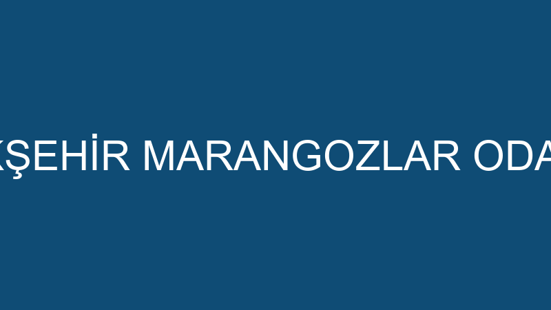 AKŞEHİR MARANGOZLAR ODASI