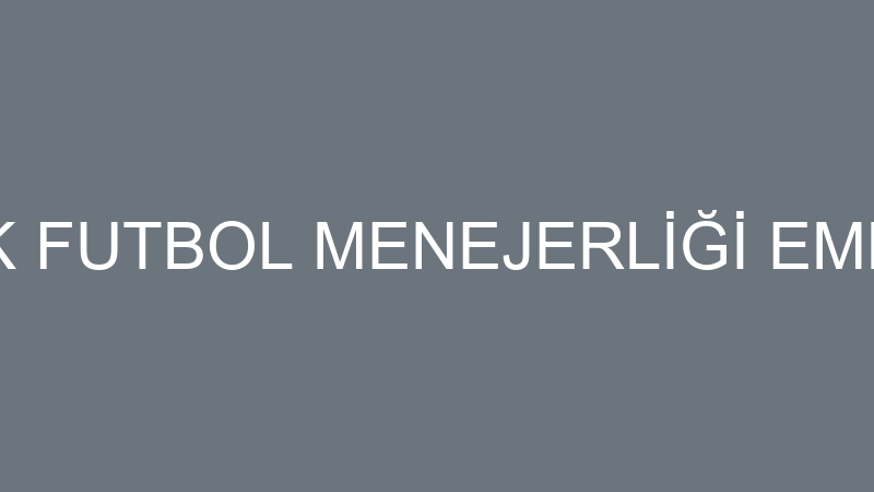 MEHMET ÖZTÜRK FUTBOL MENEJERLİĞİ EMLAK TURİZM İNŞA