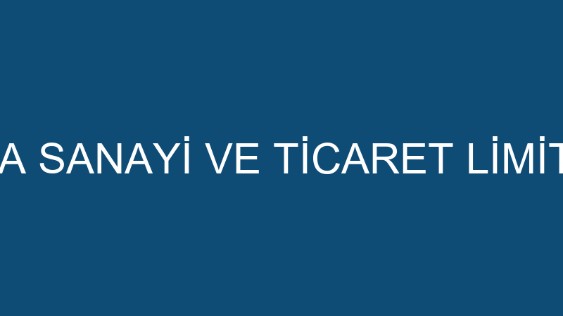 NİSAN KİMYA SANAYİ VE TİCARET LİMİTED ŞİRKETİ