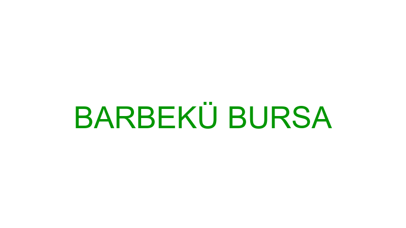 BARBEKÜ BURSA