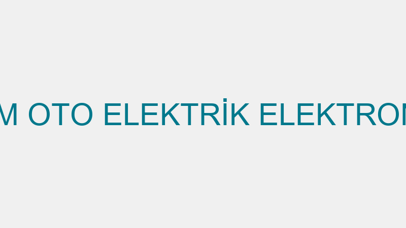 EKİM OTO - EKİM OTO ELEKTRİK ELEKTRONİK İNŞAAT TAA